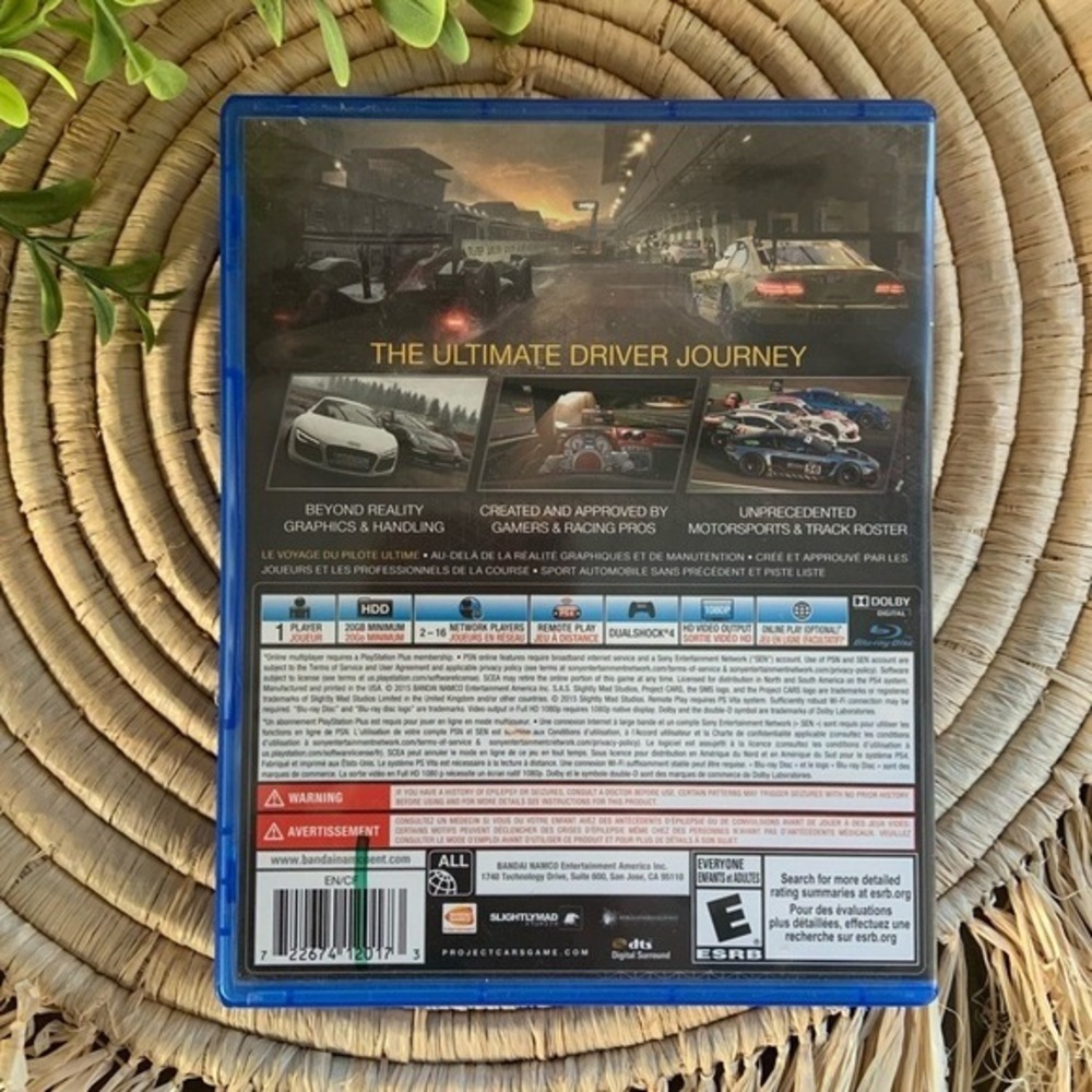PLAYSTATION PS4‎ Project Cars E For Everyone Video Game - Picture 2 of 4